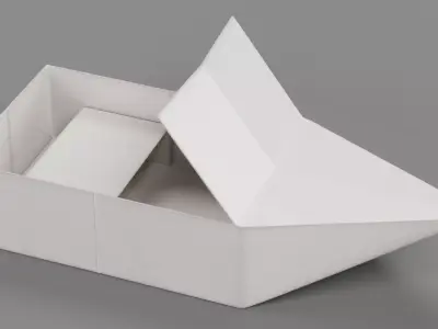 Paper Boat V3 Low-poly 3D model