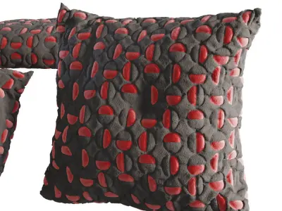 Cushion throw pillows 3D model