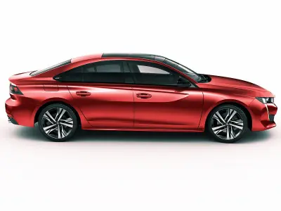 Peugeot 508 GT and Allure 3D model