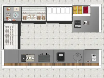 Airport Kioks Design 3D model