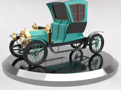 VINTAGE CAR 1904 3D model