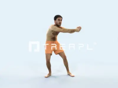 Flow 15I Beach Receiving Sports Man Low-poly 3D model