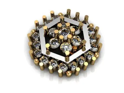 Daimond nose pin 3D print model