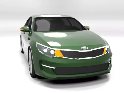 KIA OPTIMA 2016 SEDAN LOWPOLY Low-poly 3D model