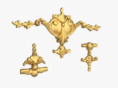 Classic decor ornament 228 3D model