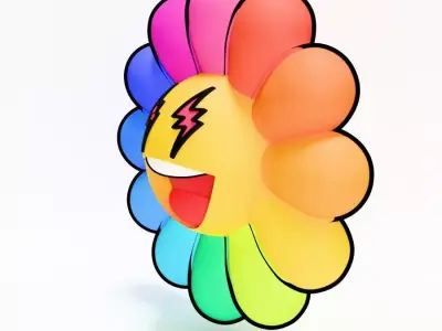  Balvin x Takashi Murakami Flower 2 toy 3D print model