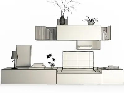 Contemporary TV Furniture 3D model