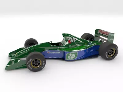 JORDAN 191 Formula-1 3D model