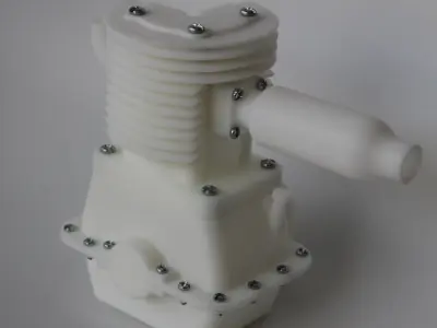 Single cylinder Engine 3D print model