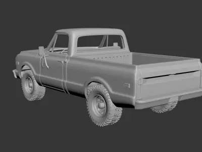 CHEVROLET K20 1972 3D print model