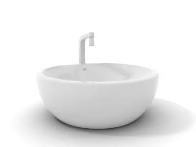 Modern Porcelain Basin model pack Low-poly 3D model