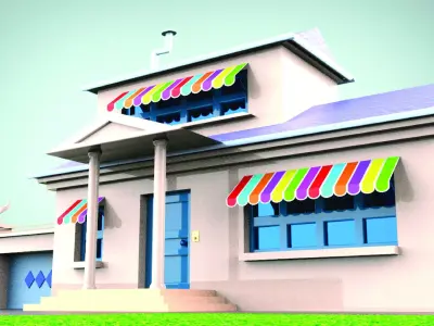 OGGY HOUSE Low-poly 3D model