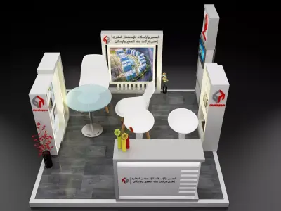 Booth Exhibition Stand a249c 3D model