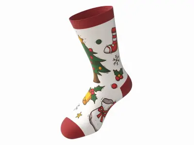 Christmas sock 3D model