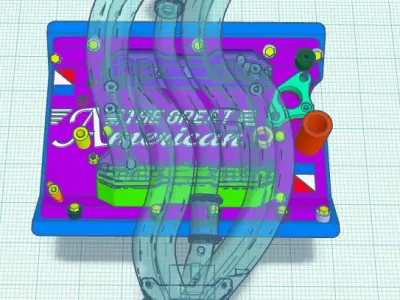 AMC Intake manifold adaptor for long ram 3D print model