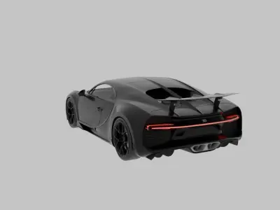 BUGATTI chiron - sport car 3D model