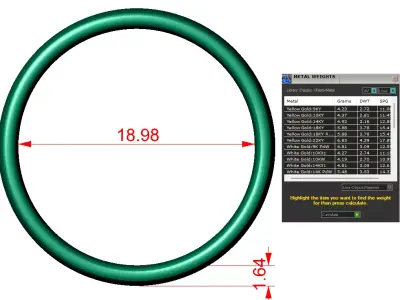 dome - flat matching band collection  3D print model
