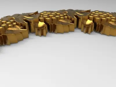 carved frame 3D model