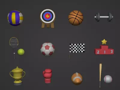 Ocstard Collection 32 Low-poly 3D model