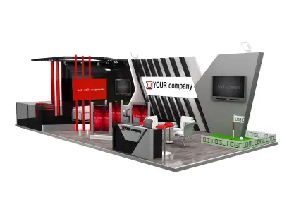 Booth Exhibition Stand a579i 3D model