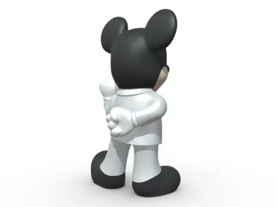 mikki mouse businesmen  3D print model
