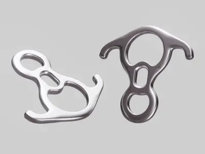 Climbing Carabiner Clip Figure 8 Free 3D model