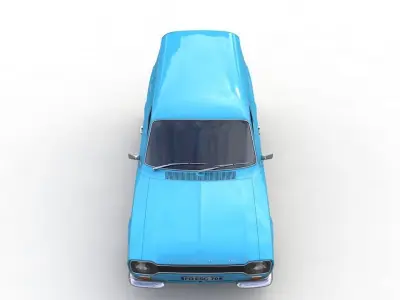 Escort Mk1 Panel Van 1970 3D model