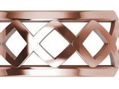 Patterned Ring 3D model Texture Texture