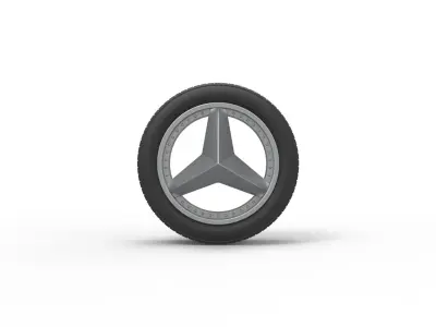 Car wheel 8 Scale 1 to 25 3D print model