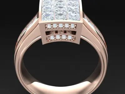 Luxury Men Rings Designs 6MR090 3D print model