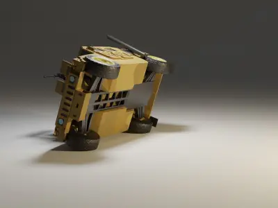 Humvee Desert Storm 3D Model Low-poly 3D model