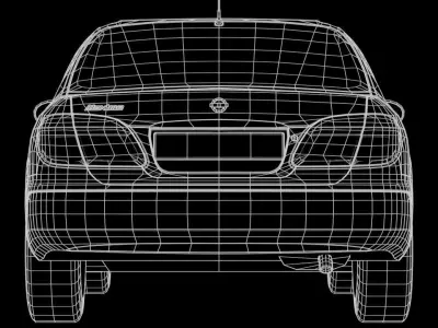 Nissan Maxima A33 Low-poly 3D model