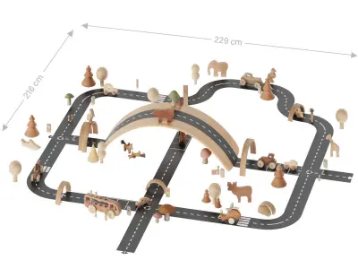 children decor set 14 3D model