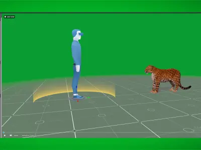 Northern Chinese Leopard Low-poly 3D model