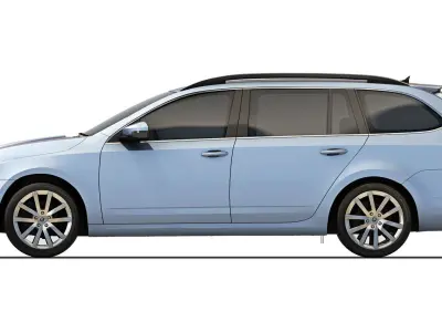 Skoda Octavia A7 Combi 2013 3D model