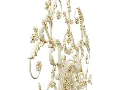 Ceiling Rosette Medallion  Neoclassical 3D Model  High Detail  3D model