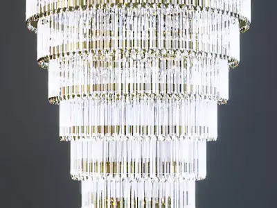 Grandiose Crystal Chandelier by ARORA Lights 3D model