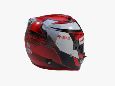 Raikkonen helmet 2020 Low-poly 3D model