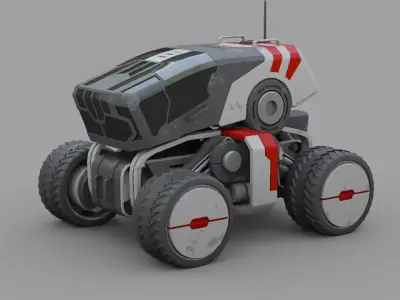 sci-fi truck  3D model