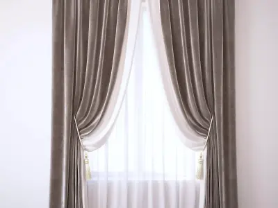Set 92 Curtains 3D model