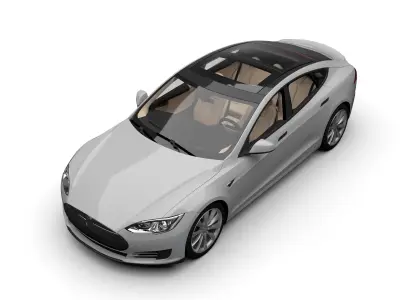 TESLA MODEL S Low-poly 3D model