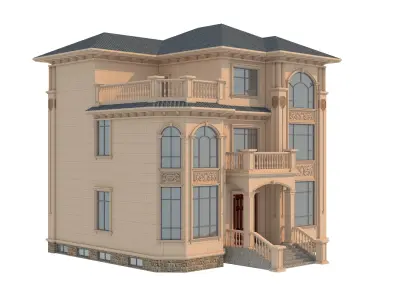 architecture luxury villa  3D model