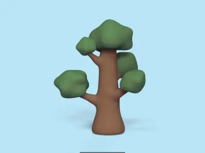 Trees animated tree 3D Model Collection