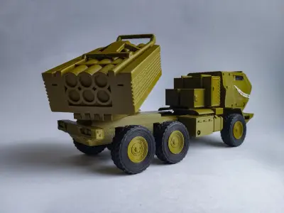 Full 3D printed M142 Himars 3D print model