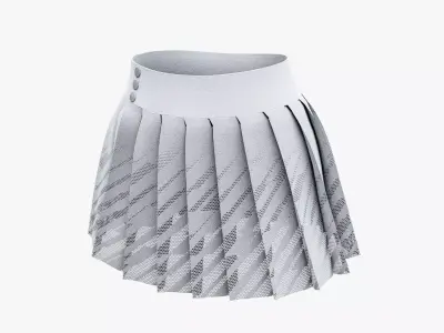 Sport Tennis Skirt Low-poly 3D model