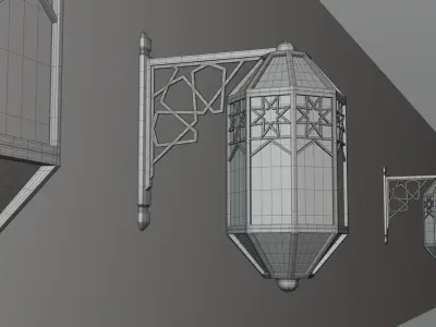 Islamic Pattern Wall Lamp  3D model