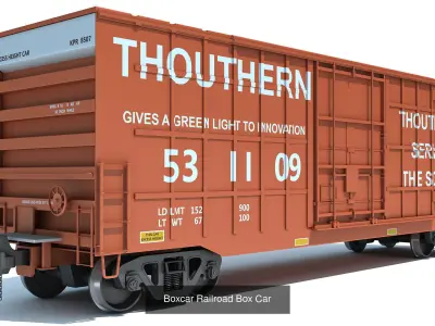 Kansas City Southern Freight Train 3D Model Collection