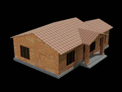 Village Home 1 Free low-poly 3D model