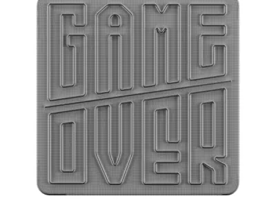 Game Over Neon Sign 3D model
