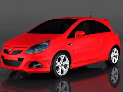 Vauxhall Corsa Low-poly 3D model